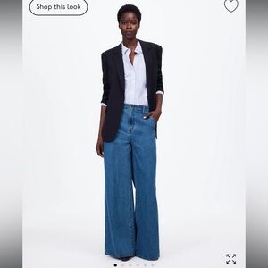 NWT Madewell Wide Sweep Denim Trousers